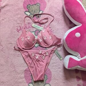 Playboy top and bottom bikini top and bottom Estimated s-m